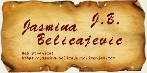 Jasmina Beličajević vizit kartica